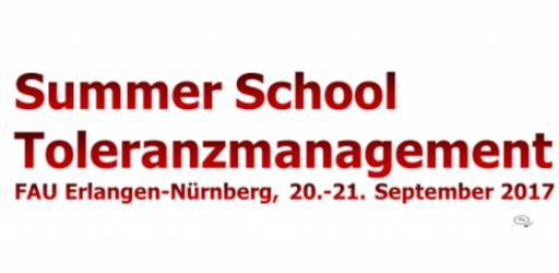 Summer School on Tolerance Management