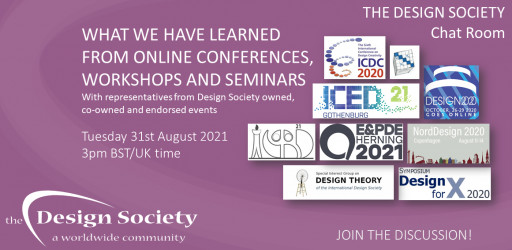 The Design Society Chat Room: What we have learned from online conferences, workshops and seminars