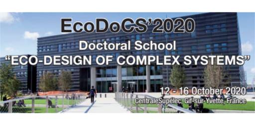 EcoDoCS'2020 - Doctoral School 2020 Eco-design of Complex Systems