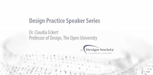WATCH: Design Practice Speaker Series 2019 - Dr. Claudia Eckert