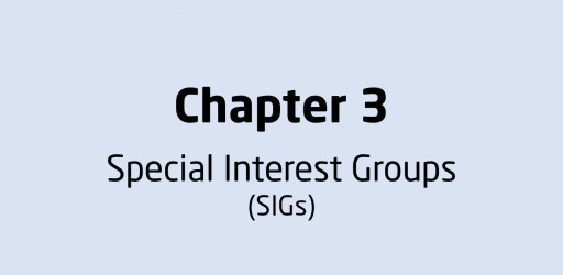 3. Special Interest Groups (SIGs)