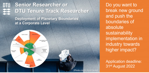 Senior Researcher or DTU Tenure Track Researcher