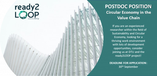 Postdoc position at DTU: Circular Economy in the Value Chain