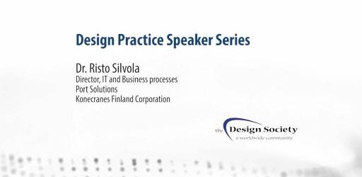 WATCH: Design Practice SIG webinar: Dr. Risto Silvola