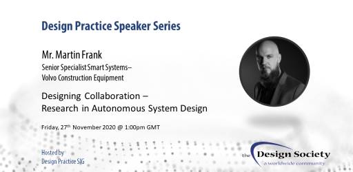 WATCH: Design Practice Speaker Series - Designing Collaboration: Research in Autonomous System Design
