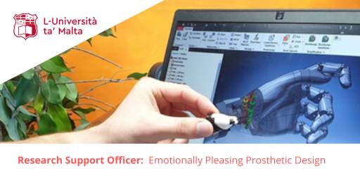 Research Position in Emotionally Pleasing Prosthetic Design at University of Malta