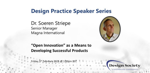 WATCH: Design Practice Speaker Series - Dr. Soeren Striepe - Open Innovation